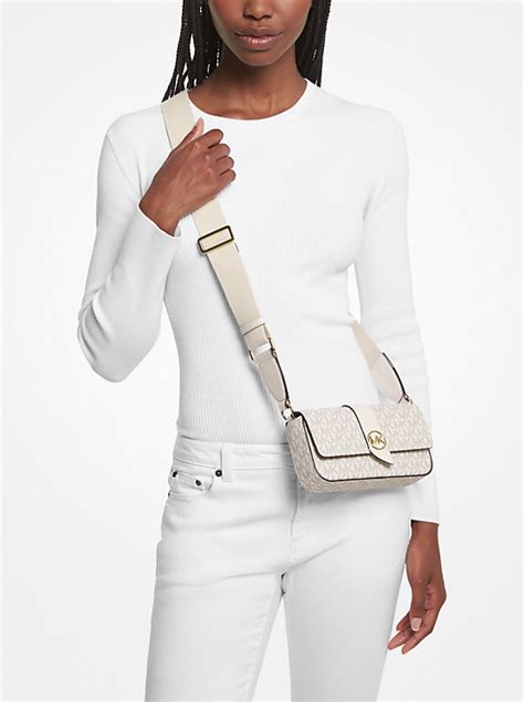 michael michael kors greenwich small leather crossbody bag|mk greenwich shoulder bag.